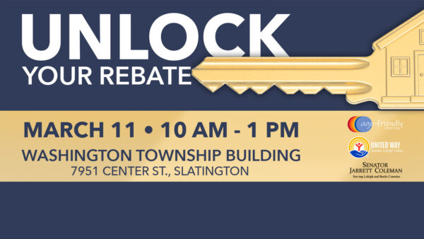 Unlock Your Rebate! Washington Township Property Tax Rent Rebate Pop Up Office