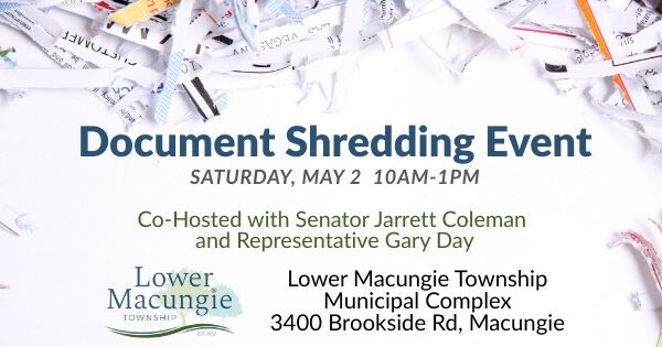 Lower Macungie Township FREE Document Shredding Event