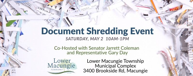 Lower Macungie Township FREE Document Shredding Event